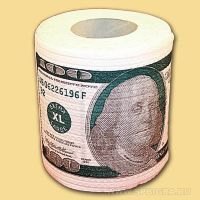 Туалетная бумага "100 долларов"